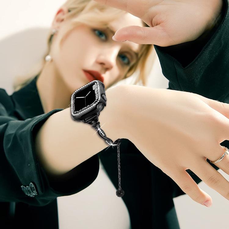 xDfind Twist Bracelet Diamond Metal Watch Band, For Apple Watch 42 / 44 / 45 / 46 / 49mm, For Apple Watch 38 / 40 / 41 / S10 42mm