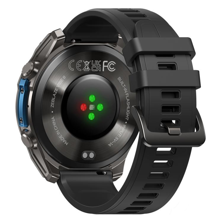 Zeblaze Vibe 8 Rugged Outdoor Smart Watch 1.43 inch Screen 5 ATM & IP69K Built-in Flashlight