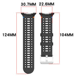 xDfind Alloy Silver Buckle Breathable Hole Silicone Watch Band, For Samsung Galaxy Watch8 / Watch8 Classic