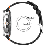 xDfind Alloy Silver Buckle Breathable Hole Silicone Watch Band, For Samsung Galaxy Watch8 / Watch8 Classic