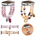Cat Eyes Stone Beads Bracelet Watch Band, For Apple Watch 46mm / 49mm / 45mm / 44mm, For Apple Watch 42mm / 41mm / 40mm / 38mm