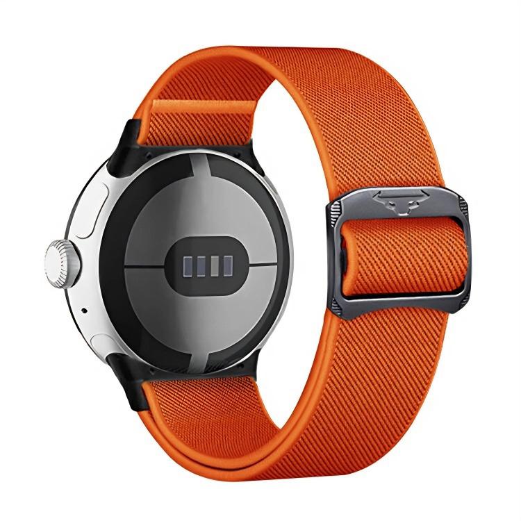 سوار ساعة نايلون مطاطي xDfind، لـ Google Pixel Watch 4 / 3 مقاس 45 مم، لـ Google Pixel Watch 4 / 3 / 2 / 1 مقاس 41 مم