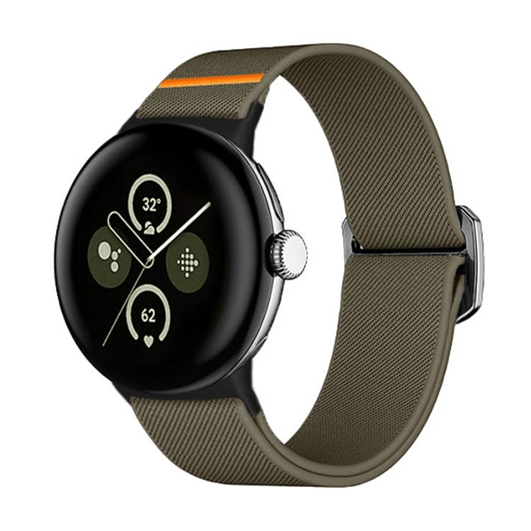 سوار ساعة نايلون مطاطي xDfind، لـ Google Pixel Watch 4 / 3 مقاس 45 مم، لـ Google Pixel Watch 4 / 3 / 2 / 1 مقاس 41 مم