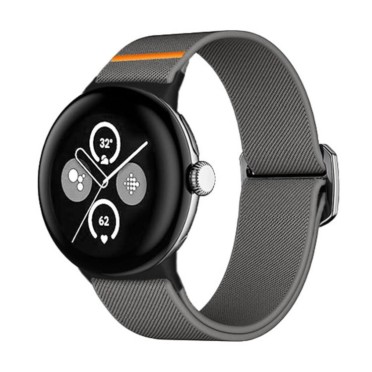 سوار ساعة نايلون مطاطي xDfind، لـ Google Pixel Watch 4 / 3 مقاس 45 مم، لـ Google Pixel Watch 4 / 3 / 2 / 1 مقاس 41 مم