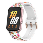 xDfind Gold Buckle Printed Silicone Watch Band, For Samsung Galaxy Fit3