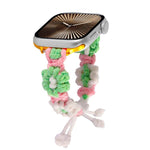 Hemp Rope Woven Flowers Drawstring Watch Band, For Apple Watch 46mm / 49mm / 45mm / 44mm, For Apple Watch 42mm / 41mm / 40mm / 38mm