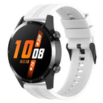 xDfind Silicone Black Buckle Watch Band, 20mm For Amazfit Active 2 / GTS4 Mini, 22mm For Huawei Watch GT5 / GT5 Pro