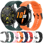 xDfind Silicone Black Buckle Watch Band, 20mm For Amazfit Active 2 / GTS4 Mini, 22mm For Huawei Watch GT5 / GT5 Pro