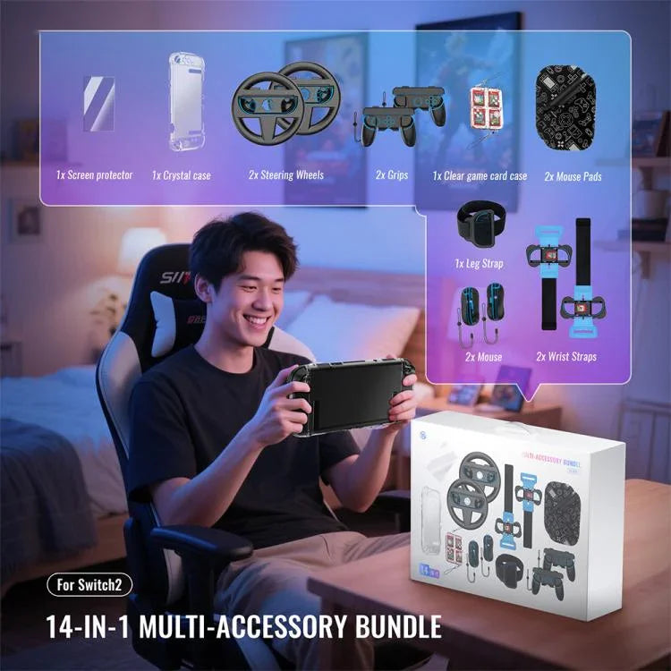 JYS NS2317 14-in-1 Sports Gaming Motion Sensor Controller Set, JYS 14 In 1