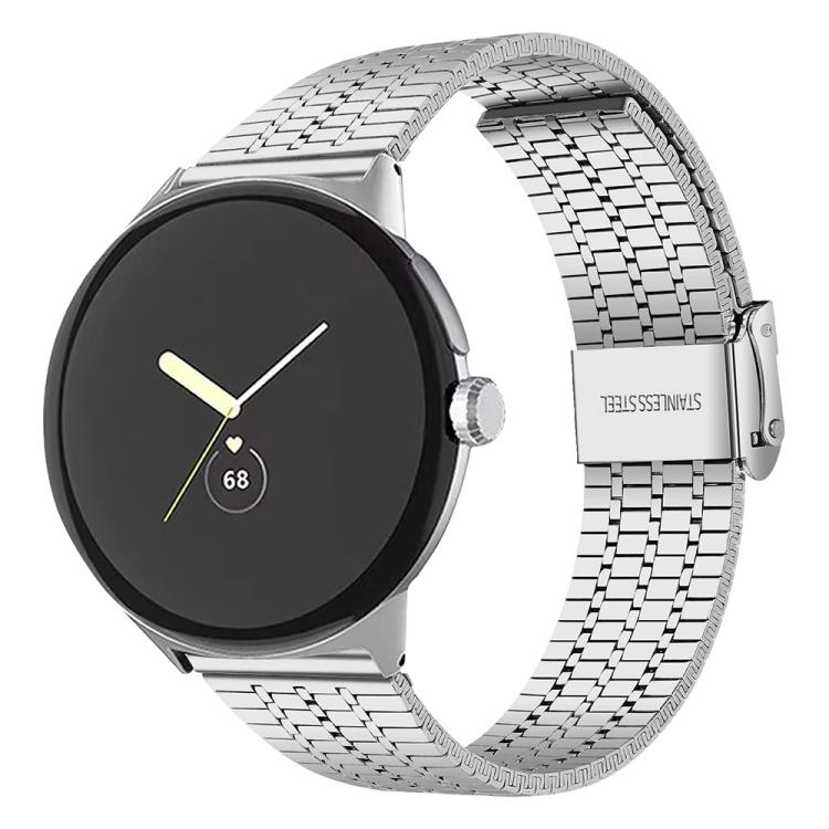 xDfind Seven Beads Buckle Stainless Steel Watch Band, For Google Pixel Watch 4 / Watch 3 45mm, For Google Pixel Watch 4 / 3 / 2 / 1 41mm