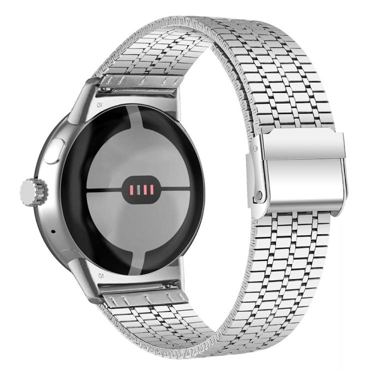 xDfind Seven Beads Buckle Stainless Steel Watch Band, For Google Pixel Watch 4 / Watch 3 45mm, For Google Pixel Watch 4 / 3 / 2 / 1 41mm
