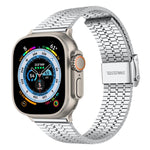xDfind Seven Beads Buckle Stainless Steel Watch Band, For Apple Watch 42 / 44 / 45 / 46 / 49mm, For Apple Watch 38 / 40 / 41 / S10 42mm