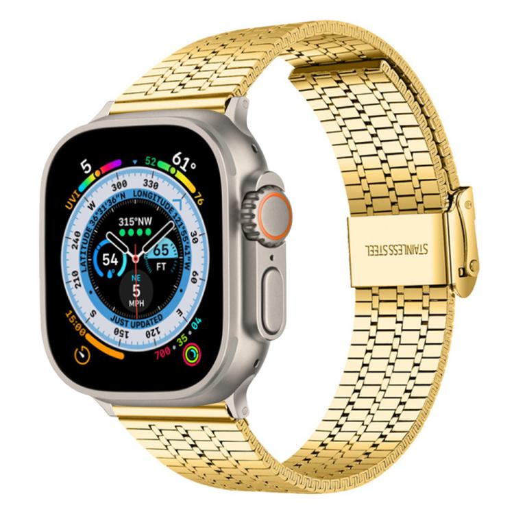 xDfind Seven Beads Buckle Stainless Steel Watch Band, For Apple Watch 42 / 44 / 45 / 46 / 49mm, For Apple Watch 38 / 40 / 41 / S10 42mm