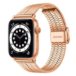 xDfind Seven Beads Buckle Stainless Steel Watch Band, For Apple Watch 42 / 44 / 45 / 46 / 49mm, For Apple Watch 38 / 40 / 41 / S10 42mm