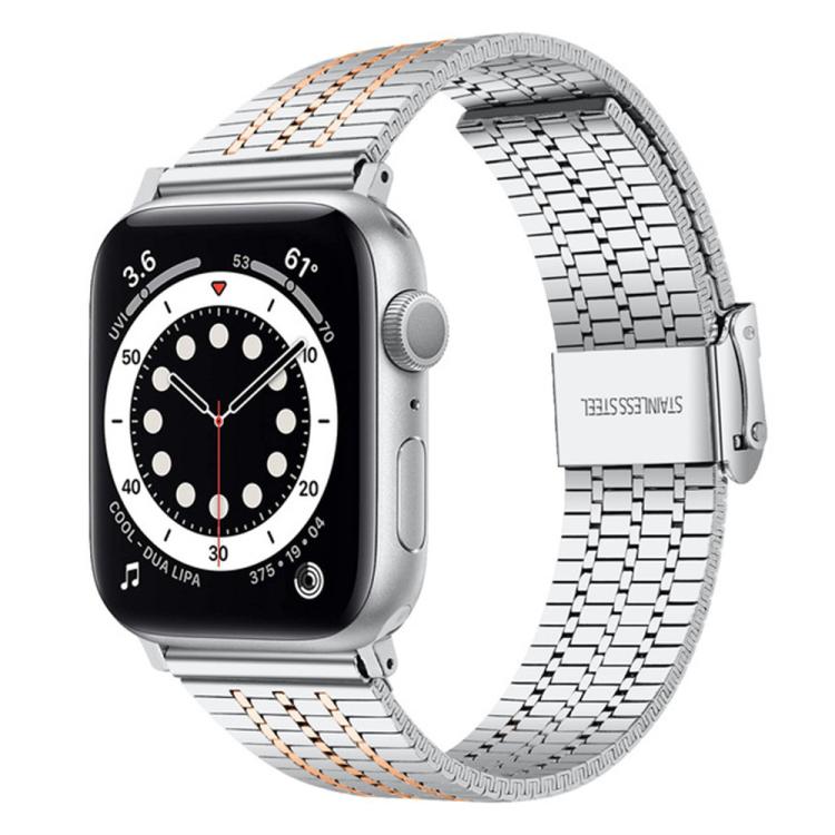 xDfind Seven Beads Buckle Stainless Steel Watch Band, For Apple Watch 42 / 44 / 45 / 46 / 49mm, For Apple Watch 38 / 40 / 41 / S10 42mm