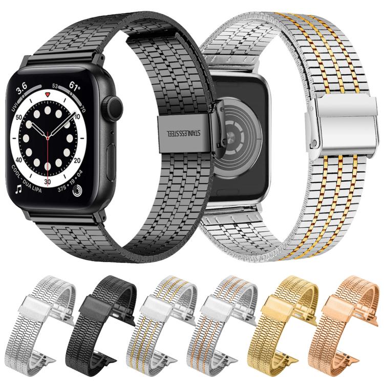 xDfind Seven Beads Buckle Stainless Steel Watch Band, For Apple Watch 42 / 44 / 45 / 46 / 49mm, For Apple Watch 38 / 40 / 41 / S10 42mm