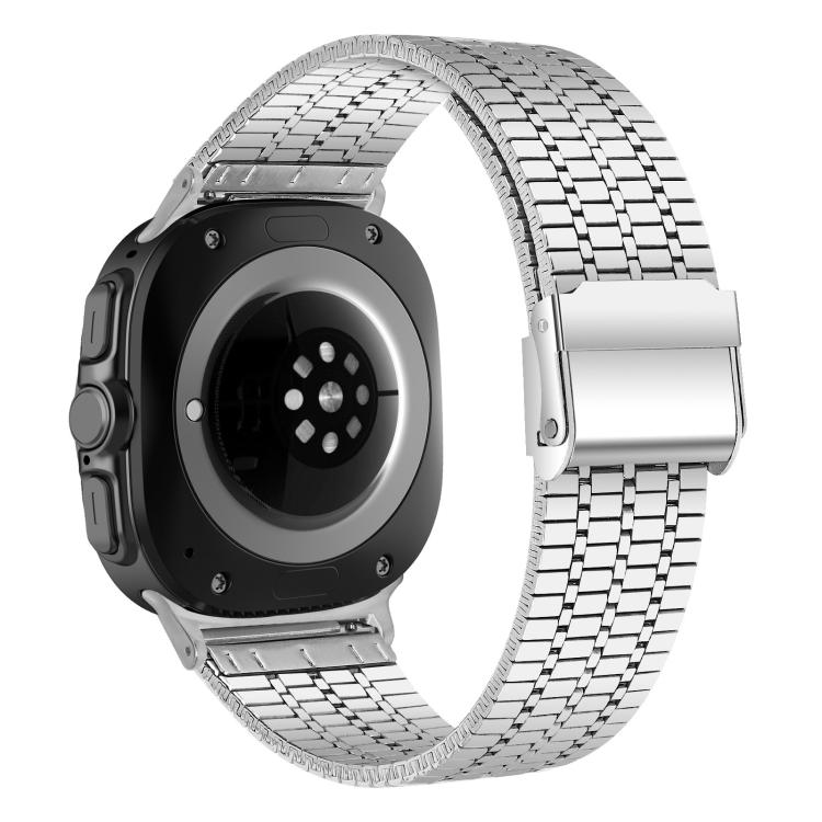 xDfind Seven Beads Buckle Stainless Steel Watch Band, For Samsung Galaxy Watch Ultra / Ultra 2025, For Samsung Galaxy Watch8 / 8 Classic, For Samsung Galaxy Watch 7 / 6 / 5 / FE