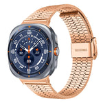 xDfind Seven Beads Buckle Stainless Steel Watch Band, For Samsung Galaxy Watch Ultra / Ultra 2025, For Samsung Galaxy Watch8 / 8 Classic, For Samsung Galaxy Watch 7 / 6 / 5 / FE