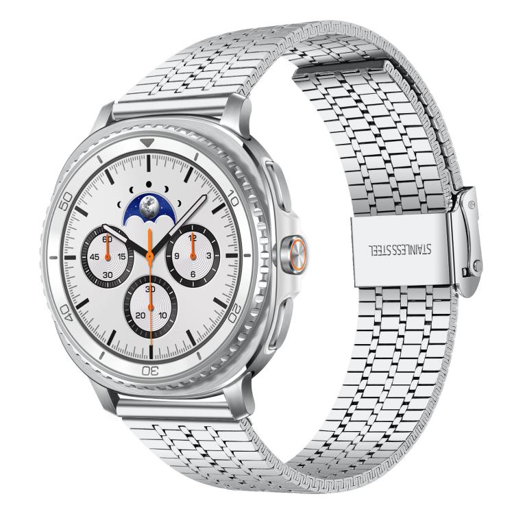 xDfind Seven Beads Buckle Stainless Steel Watch Band, For Samsung Galaxy Watch Ultra / Ultra 2025, For Samsung Galaxy Watch8 / 8 Classic, For Samsung Galaxy Watch 7 / 6 / 5 / FE