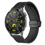 xDfind Crazy Horse Pattern Silicone Skin Magnetic Buckle Watch Band, 18mm, 20mm, 22mm