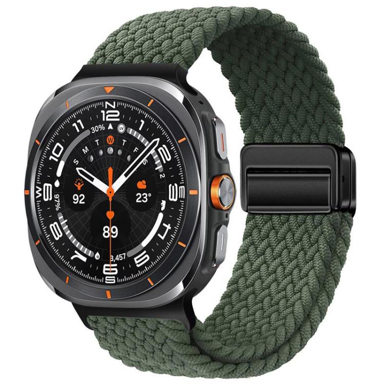 xDfind Magnetic Buckle Nylon Braid Loop Watch Band, For Samsung Galaxy Watch Ultra / Ultra 2025, For Samsung Galaxy Watch8 / Watch8 Classic