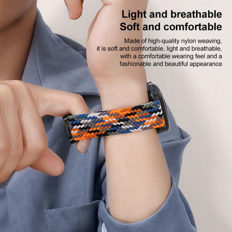 xDfind Magnetic Buckle Nylon Braid Loop Watch Band, For Samsung Galaxy Watch Ultra / Ultra 2025, For Samsung Galaxy Watch8 / Watch8 Classic