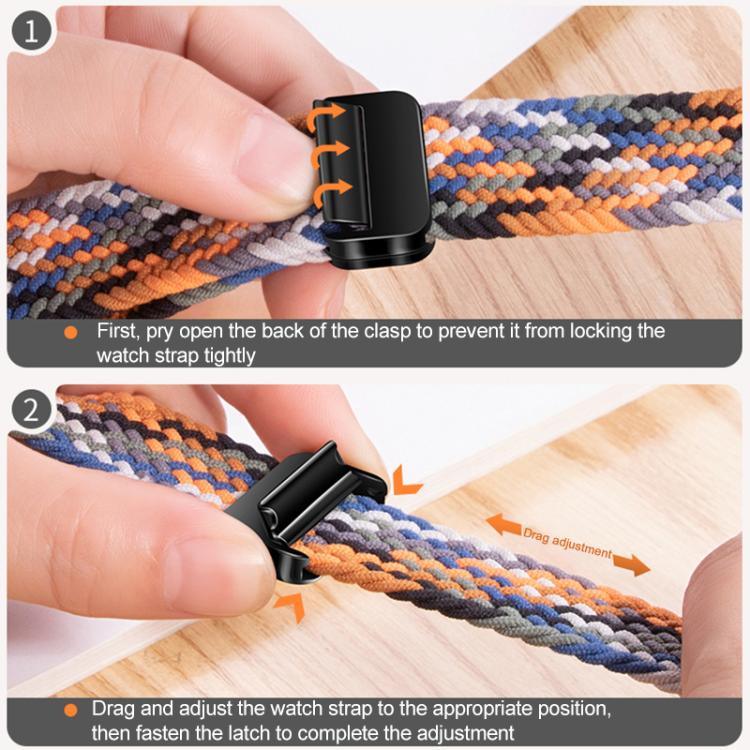 xDfind Magnetic Buckle Nylon Braid Loop Watch Band, For Samsung Galaxy Watch Ultra / Ultra 2025, For Samsung Galaxy Watch8 / Watch8 Classic