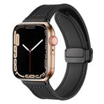 xDfind Crazy Horse Pattern Silicone Skin Magnetic Buckle Watch Band, For Apple Watch 42 / 44 / 45 / 46 / 49mm, For Apple Watch 38 / 40 / 41 / S10 42mm
