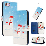 Christmas Series Buckle Leather Phone Case with Hand Strap, For iPhone 14 Pro Max, For iPhone SE 2022 / SE 2020 / 8 / 7, For iPhone 13 Pro Max, For iPhone 13 Pro, For iPhone 13 mini, For iPhone 12 Pro / 12, For iPhone 12 Pro Max, For iPhone 12 mini