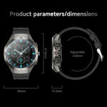 F38 Dual-ear Bluetooth Earphone Smart Watch IP67 Supports Heart Rate Monitoring, Silicone, Leather, Steel