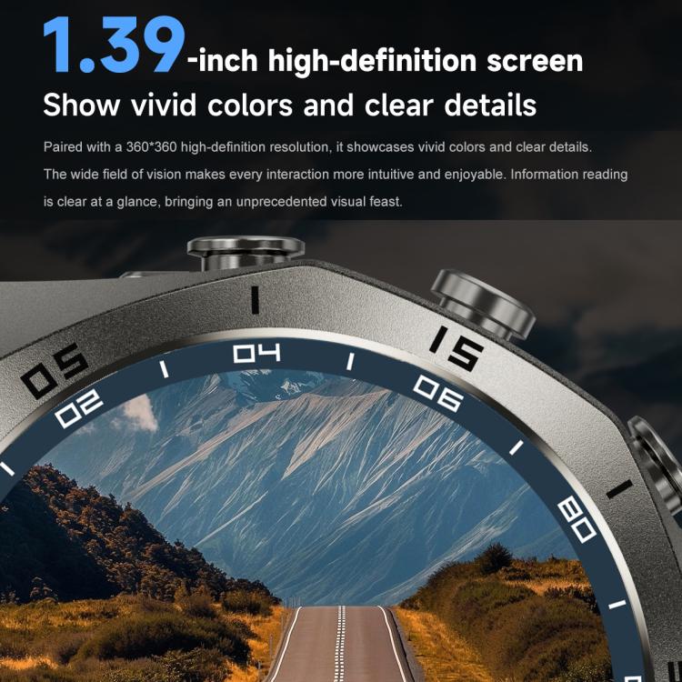 F38 Dual-ear Bluetooth Earphone Smart Watch IP67 Supports Heart Rate Monitoring, Silicone, Leather, Steel