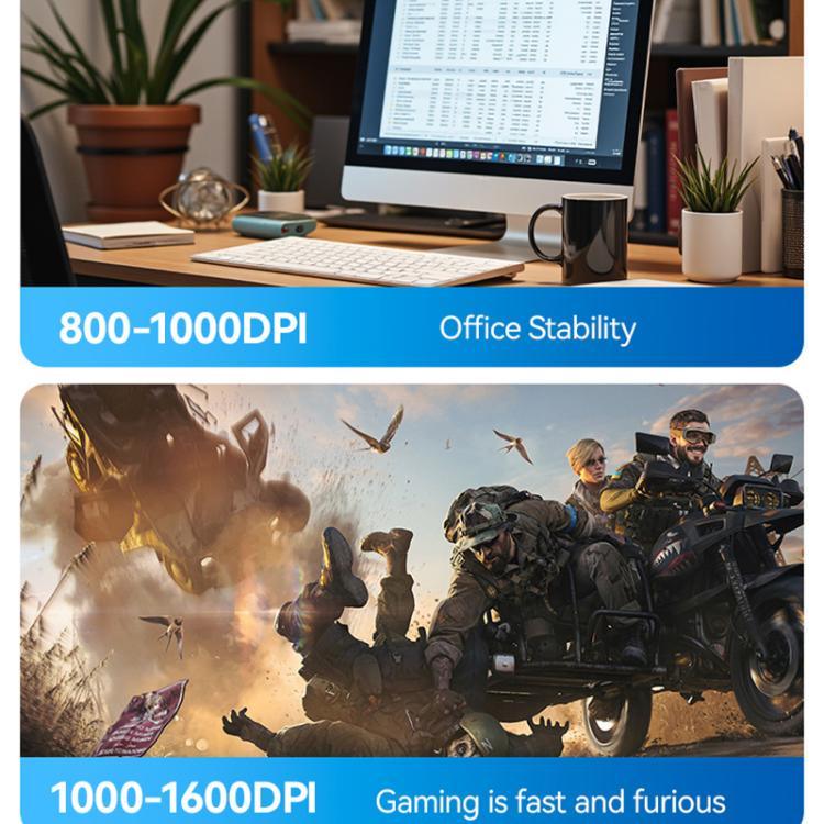 Yesido KB29 Transparent Bluetooth Dual Mode Wireless Mouse, KB29 (White), KB29 (Black)