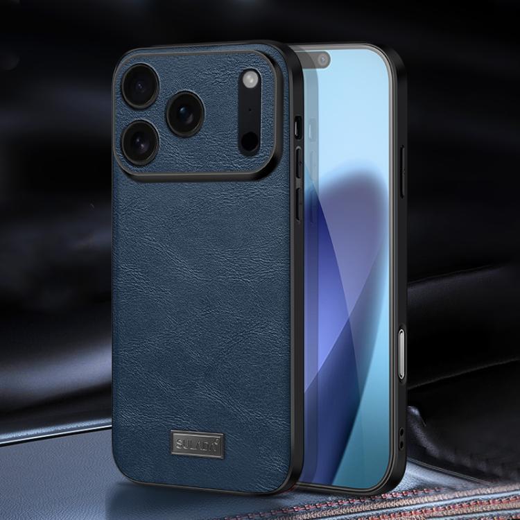 SULADA Shockproof TPU Hybrid Handmade Leather Phone Case, For iPhone 17 Pro Max, For iPhone 17 Pro, For iPhone 17, For iPhone Air