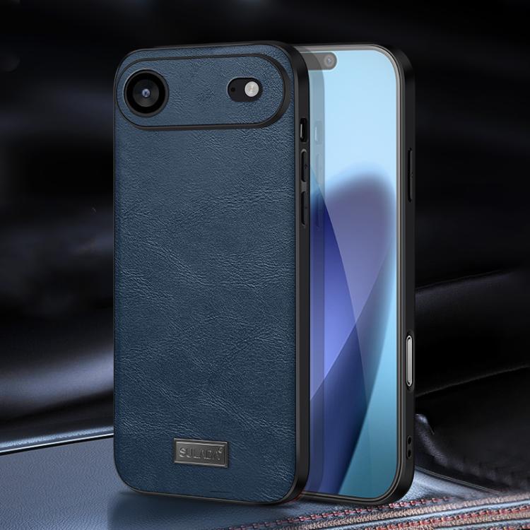 SULADA Shockproof TPU Hybrid Handmade Leather Phone Case, For iPhone 17 Pro Max, For iPhone 17 Pro, For iPhone 17, For iPhone Air