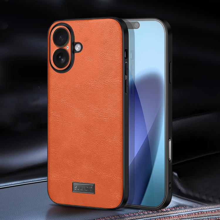 SULADA Shockproof TPU Hybrid Handmade Leather Phone Case, For iPhone 17 Pro Max, For iPhone 17 Pro, For iPhone 17, For iPhone Air