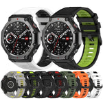 xDfind Two-color Black Buckle Silicone Watch Band, For Amazfit T-Rex 3