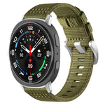 xDfind Two-section Nylon Watch Band, For Samsung Galaxy Watch Ultra / Ultra 2025, For Samsung Galaxy Watch8 / 8 Classic, For Samsung Galaxy Watch 7 / 6 / 5 / FE