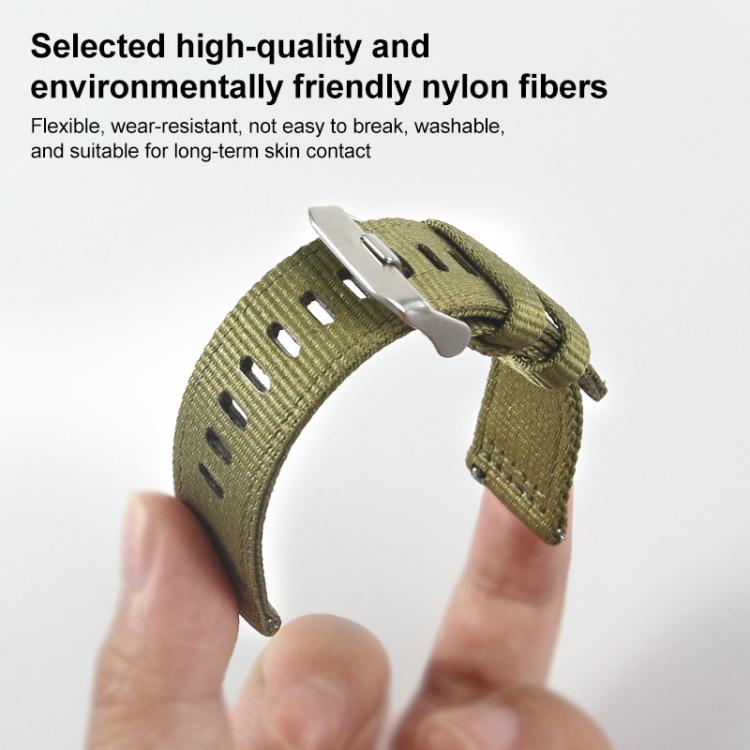 xDfind Two-section Nylon Watch Band, For Samsung Galaxy Watch Ultra / Ultra 2025, For Samsung Galaxy Watch8 / 8 Classic, For Samsung Galaxy Watch 7 / 6 / 5 / FE
