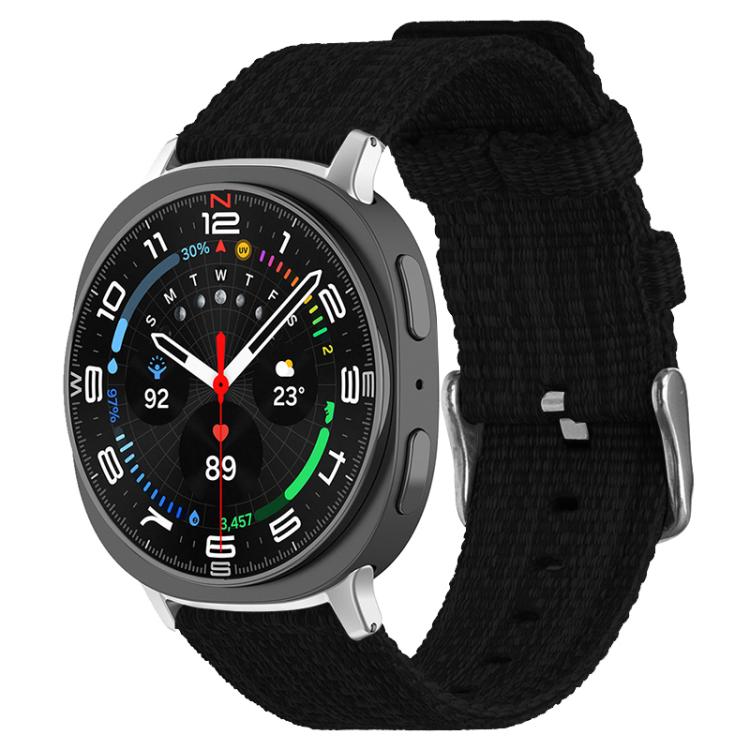 xDfind Nylon Canvas Watch Band, For Samsung Galaxy Watch Ultra / Ultra 2025, For Samsung Galaxy Watch8 / 8 Classic, For Samsung Galaxy Watch 7 / 6 / 5 / FE, For Samsung Galaxy Fit3