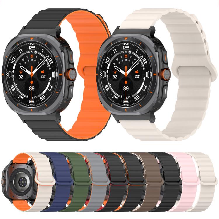 xDfind Loop Magnetic Glossy Silicone Watch Band, For Samsung Galaxy Watch Ultra / Ultra 2025, For Samsung Galaxy Watch8 / 8 Classic, For Samsung Galaxy Watch 7 / 6 / 5 / FE, For Samsung Galaxy Fit3