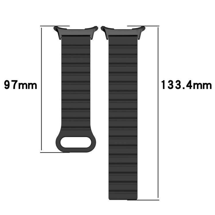 xDfind Loop Magnetic Glossy Silicone Watch Band, For Samsung Galaxy Watch Ultra / Ultra 2025, For Samsung Galaxy Watch8 / 8 Classic, For Samsung Galaxy Watch 7 / 6 / 5 / FE, For Samsung Galaxy Fit3