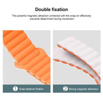 xDfind Loop Magnetic Glossy Silicone Watch Band, For Samsung Galaxy Watch Ultra / Ultra 2025, For Samsung Galaxy Watch8 / 8 Classic, For Samsung Galaxy Watch 7 / 6 / 5 / FE, For Samsung Galaxy Fit3