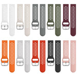 xDfind Silver Buckle Silicone Sport Watch Band, For Samsung Galaxy Watch 7 / 6 / 5 / FE