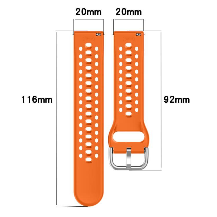 xDfind Silver Buckle Silicone Sport Watch Band, For Samsung Galaxy Watch 7 / 6 / 5 / FE