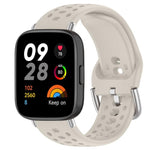 xDfind Silver Buckle Silicone Sport Watch Band, For Xiaomi Band 10 Pro / 9 Pro / Redmi Watch 6, For Redmi Watch 3 Active / Watch 3 Lite, For Redmi Watch 3