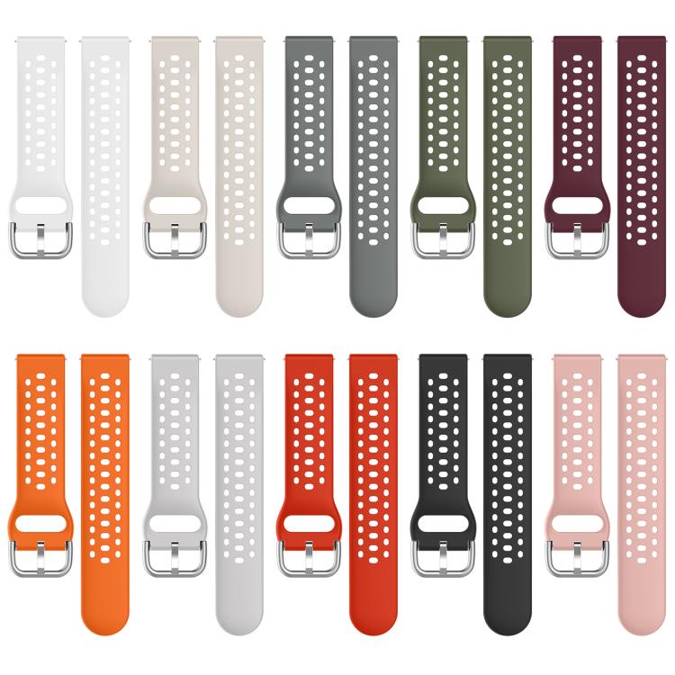 xDfind Silver Buckle Silicone Sport Watch Band, For Xiaomi Band 10 Pro / 9 Pro / Redmi Watch 6, For Redmi Watch 3 Active / Watch 3 Lite, For Redmi Watch 3