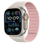 xDfind Contrasting Colors Magnetic Silicone Watch Band, For Apple Watch 42 / 44 / 45 / 46 / 49mm, For Apple Watch 38 / 40 / 41 / S10 42mm