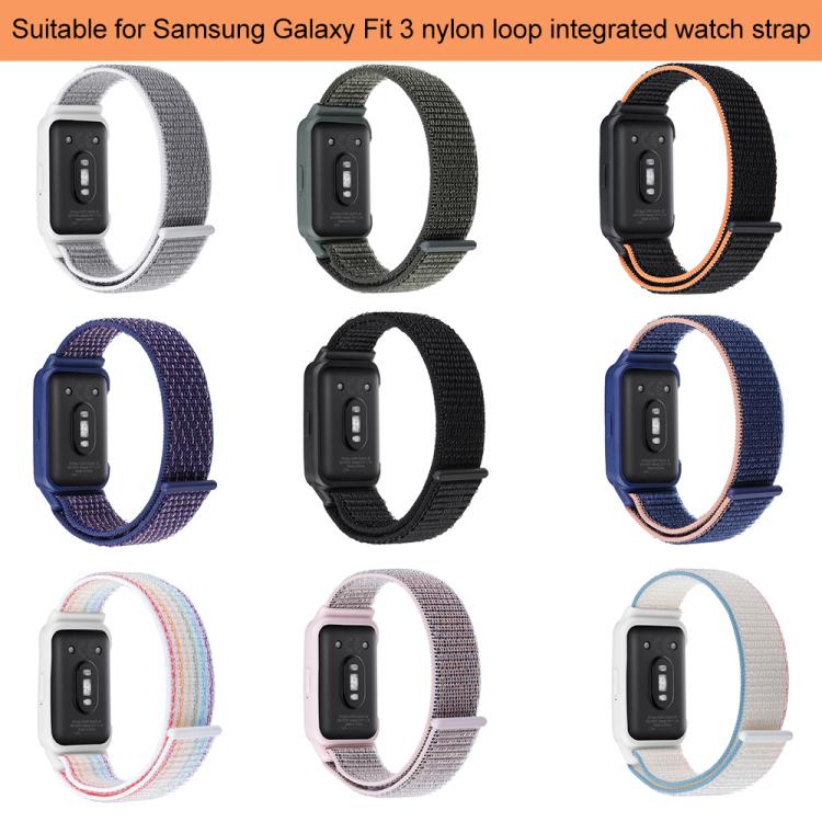 xDfind Watch Frame Integrated Nylon Hook and Loop Fastener Watch Band, For Samsung Galaxy Fit 3