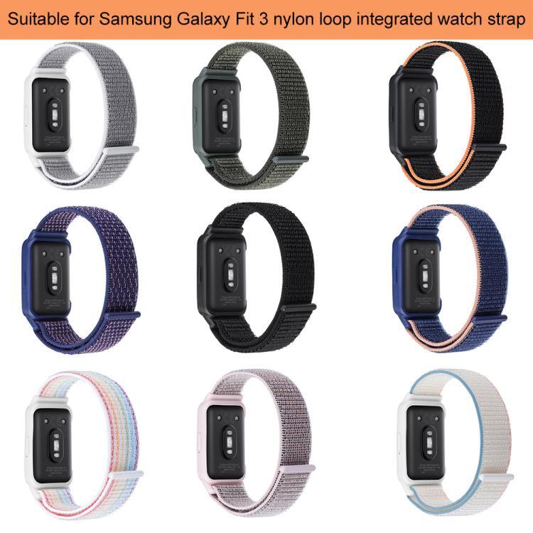 xDfind Watch Frame Integrated Nylon Hook and Loop Fastener Watch Band, For Samsung Galaxy Fit 3