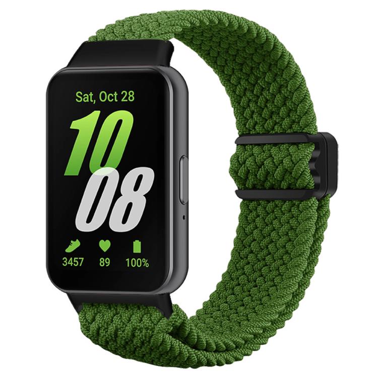 xDfind Magnetic Buckle Nylon Braided Watch Band, For Samsung Galaxy Fit 3